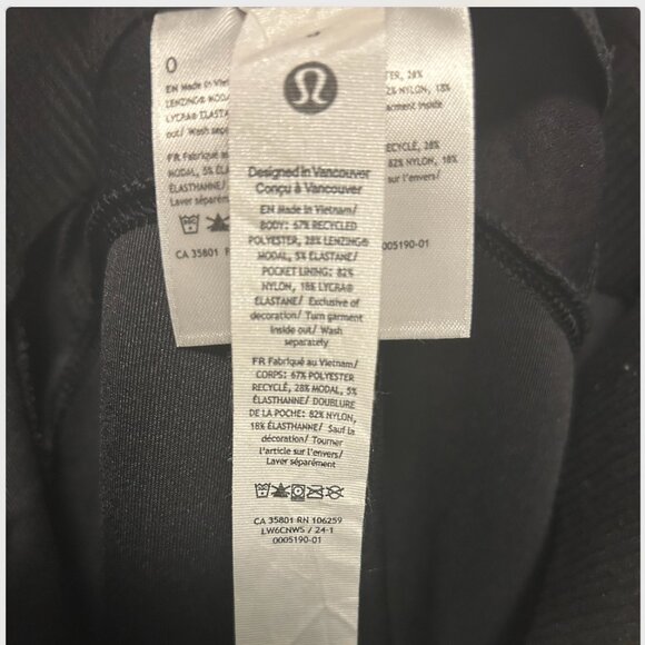 Ribbed Softstreme Zip-Leg High-Rise Cropped Pant 25" - Picture 4 of 4